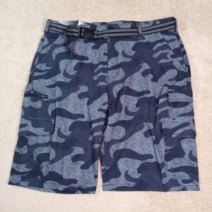 Iron Co. NWT Hybrid Cargo Short Stretch Performance Black‎ Gray Camo Men's 38